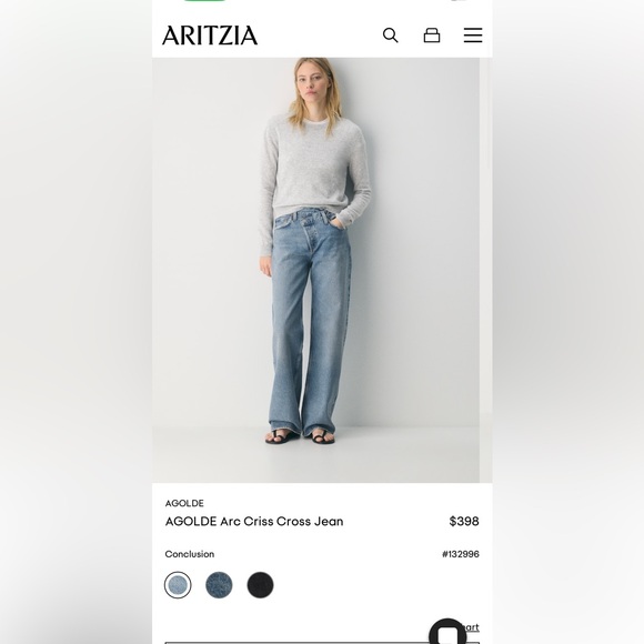 Agolde Denim - AGOLDE Arc Criss Cross Jean